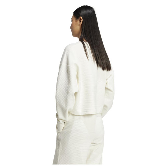 Adidas Γυναικείο φούτερ All SZN Ribbed V-Neck Sweatshirt Adidas Γυναικείο φούτερ All SZN Ribbed V-Neck Sweatshirt